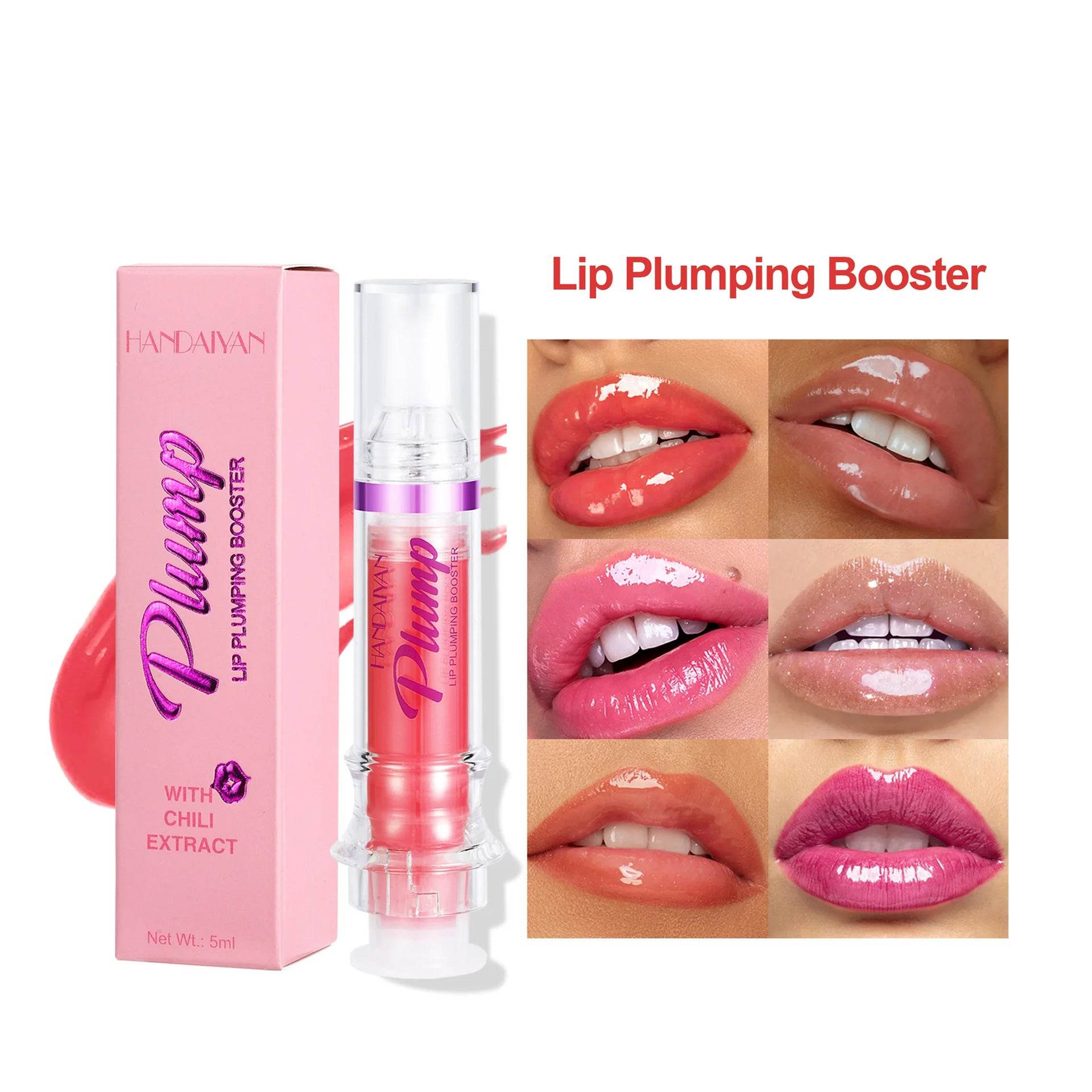 New Tube Lip Rich Lip Color Slightly Spicy Lip Honey Lip Glass Mirror Face Lip Mirror Liquid Lipstick - Mubimart