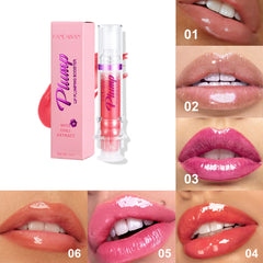 New Tube Lip Rich Lip Color Slightly Spicy Lip Honey Lip Glass Mirror Face Lip Mirror Liquid Lipstick - Mubimart - Lip Stick 