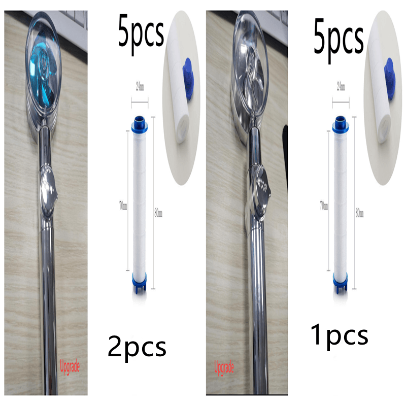 New Turbo Propeller Shower Head Water Saving High Preassure Flow 360 Degrees With Fan Extension Showerhead Rainfall With Holder - Mubimart