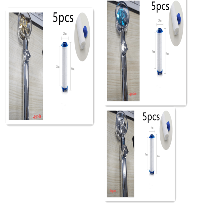 New Turbo Propeller Shower Head Water Saving High Preassure Flow 360 Degrees With Fan Extension Showerhead Rainfall With Holder - Mubimart