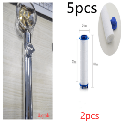 New Turbo Propeller Shower Head Water Saving High Preassure Flow 360 Degrees With Fan Extension Showerhead Rainfall With Holder - Mubimart