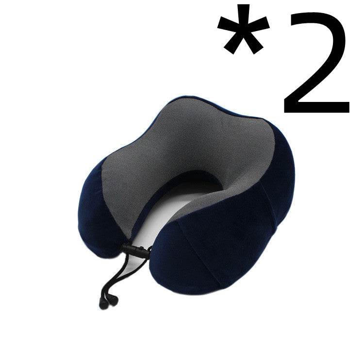 New U-Shaped Pillow Storage Memory Foam Travel Pillow - Mubimart
