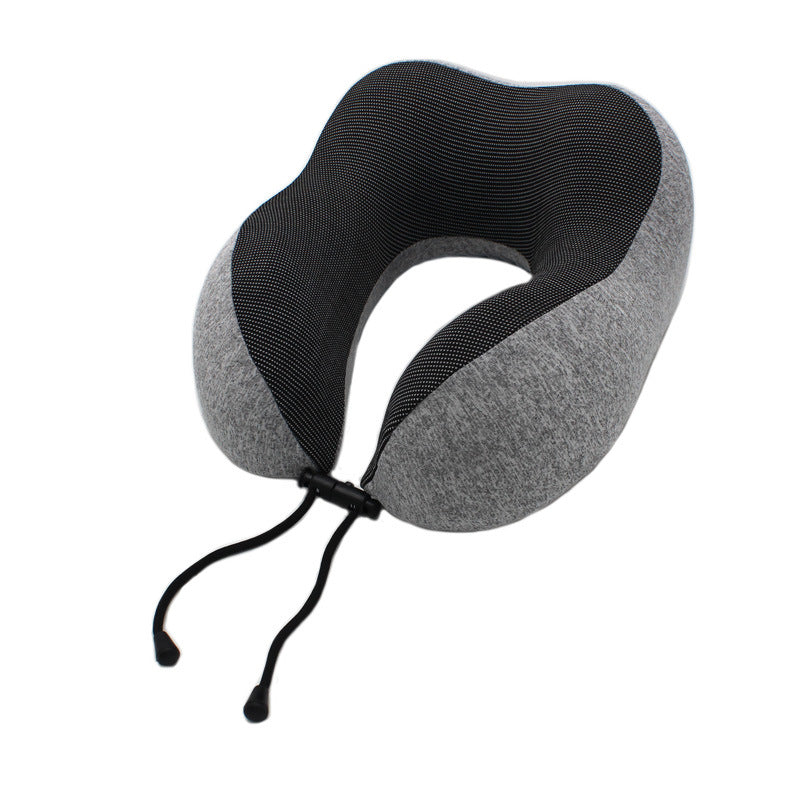 New U-Shaped Pillow Storage Memory Foam Travel Pillow - Mubimart -  