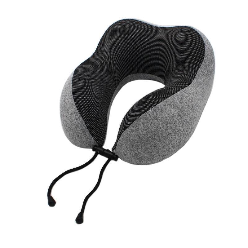 New U-Shaped Pillow Storage Memory Foam Travel Pillow - Mubimart