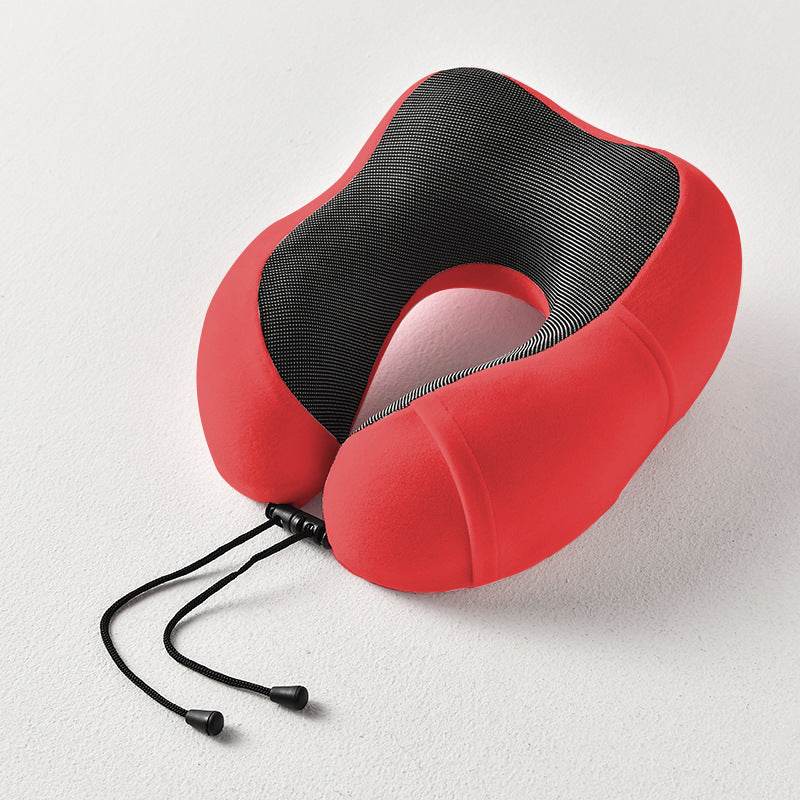 New U-Shaped Pillow Storage Memory Foam Travel Pillow - Mubimart