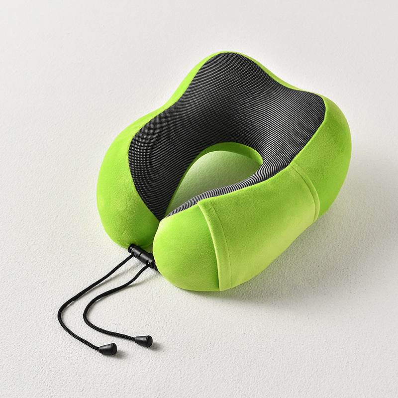 New U-Shaped Pillow Storage Memory Foam Travel Pillow - Mubimart