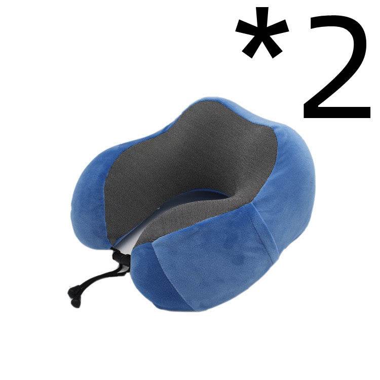 New U-Shaped Pillow Storage Memory Foam Travel Pillow - Mubimart