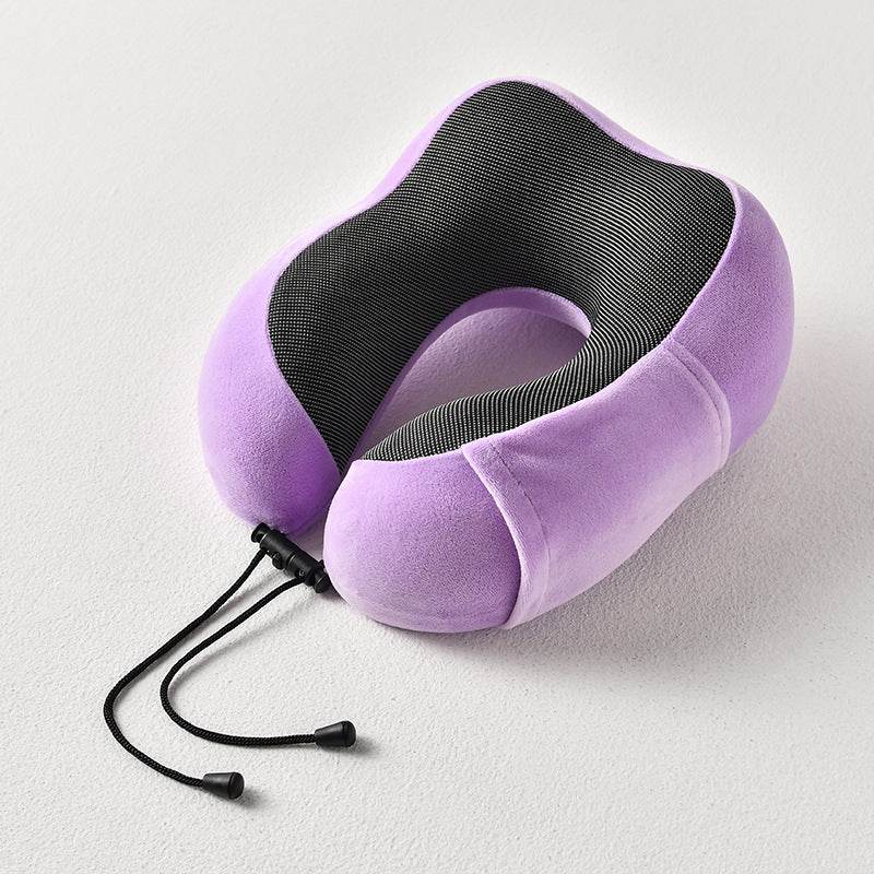 New U-Shaped Pillow Storage Memory Foam Travel Pillow - Mubimart