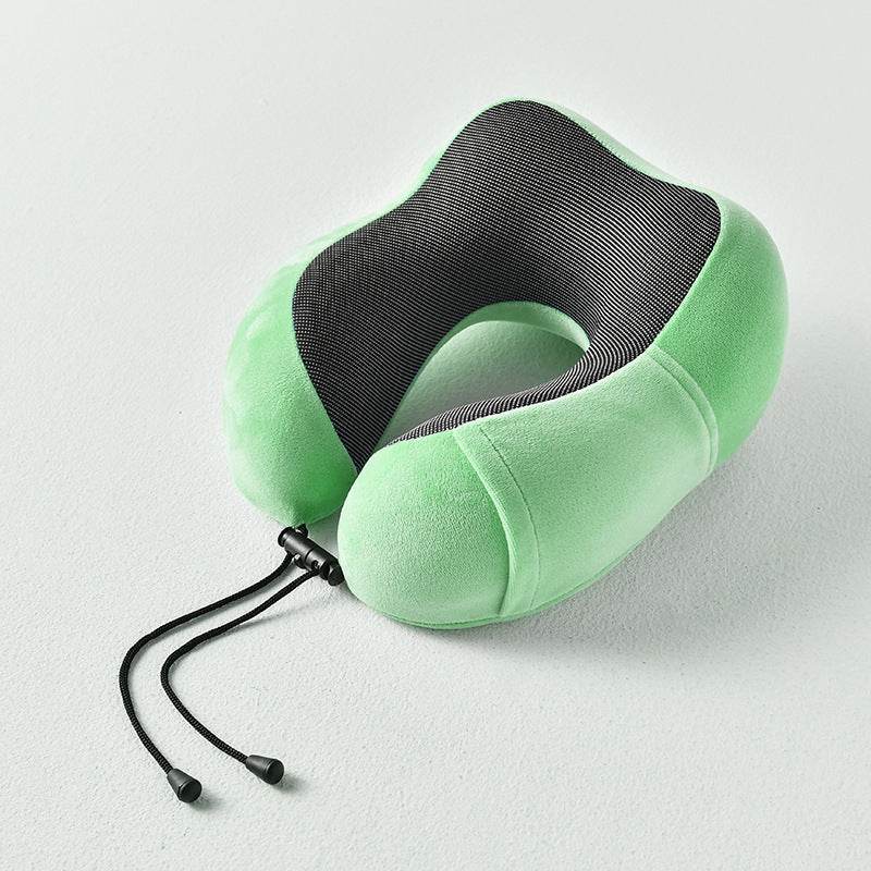 New U-Shaped Pillow Storage Memory Foam Travel Pillow - Mubimart