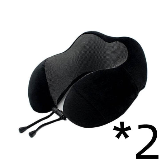 New U-Shaped Pillow Storage Memory Foam Travel Pillow - Mubimart