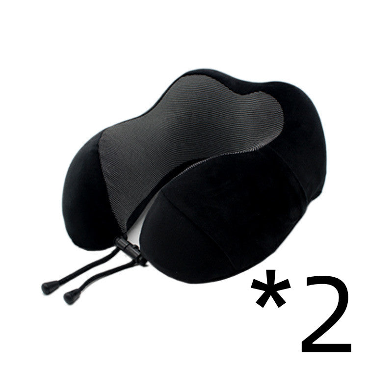 New U-Shaped Pillow Storage Memory Foam Travel Pillow - Mubimart -  