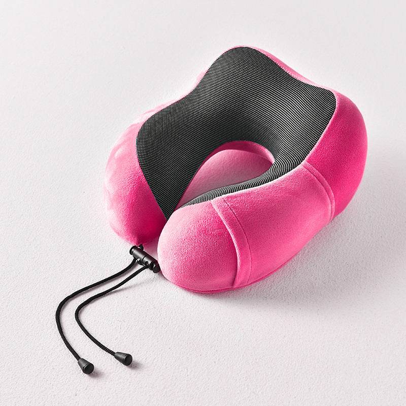 New U-Shaped Pillow Storage Memory Foam Travel Pillow - Mubimart