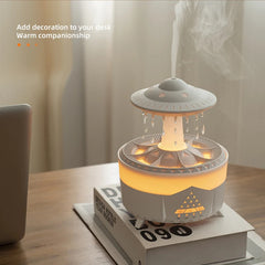 New UFO Raindrop Humidifier Water Drop Air Humidifier USB Aromatherapy Essential Oils Aroma Air Diffuser Household Mist Maker Home Decor - Mubimart -  