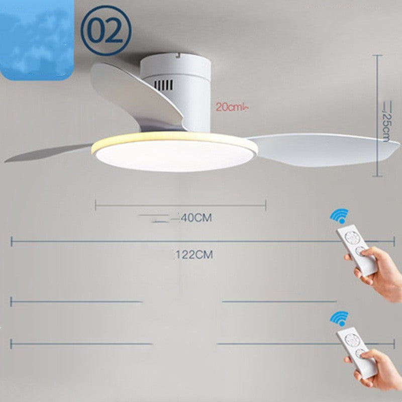 New Ultra-thin Ceiling Fan Light - Mubimart -  