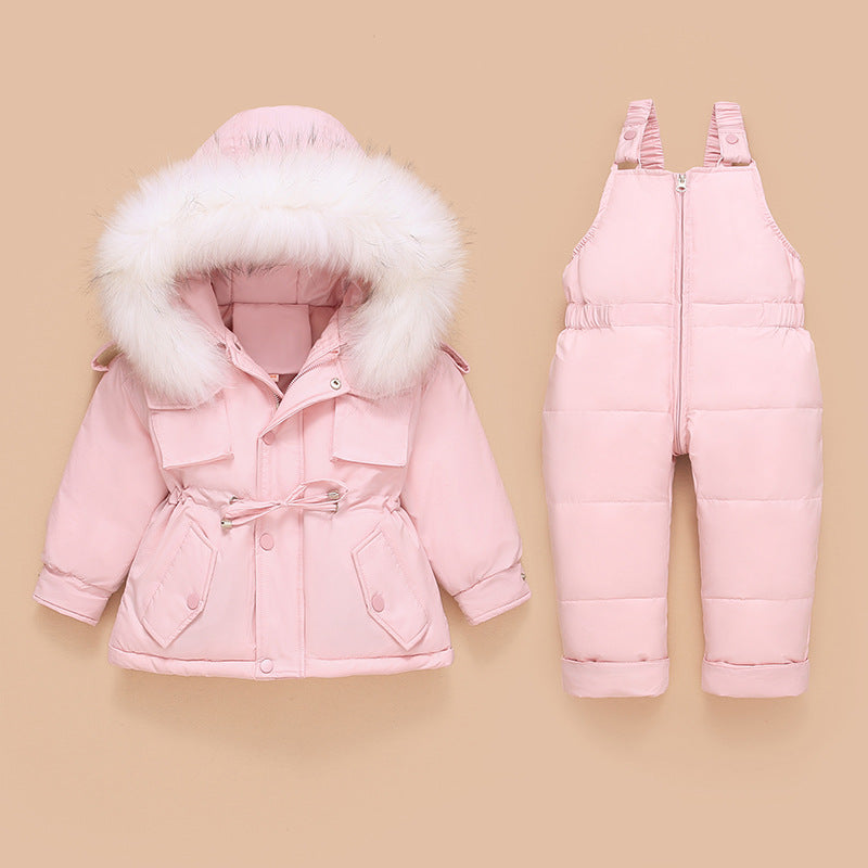 New children's down jacket suit - Mubimart -  