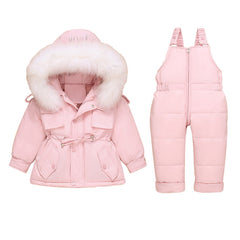 New children's down jacket suit - Mubimart -  