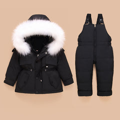 New children's down jacket suit - Mubimart -  