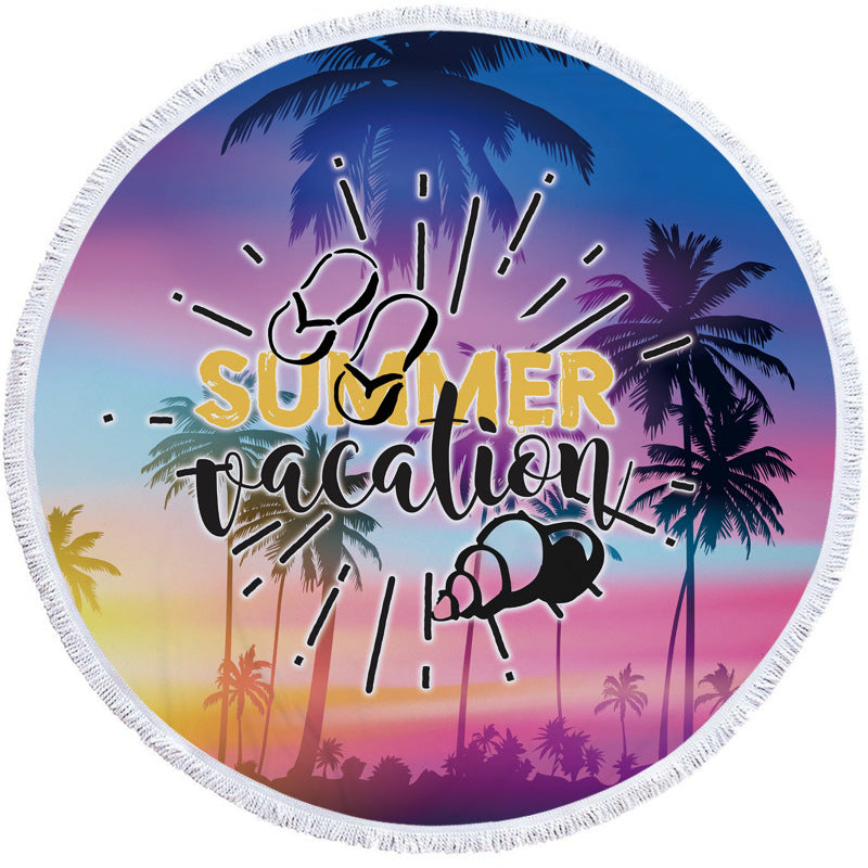 New round beach towel - Mubimart -  