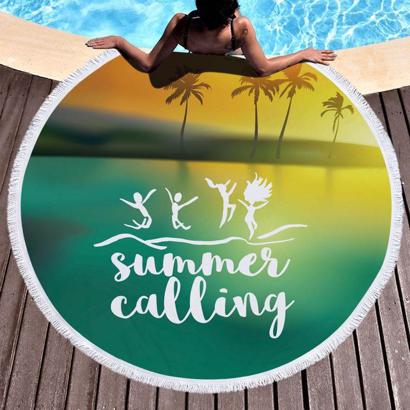 New round beach towel - Mubimart