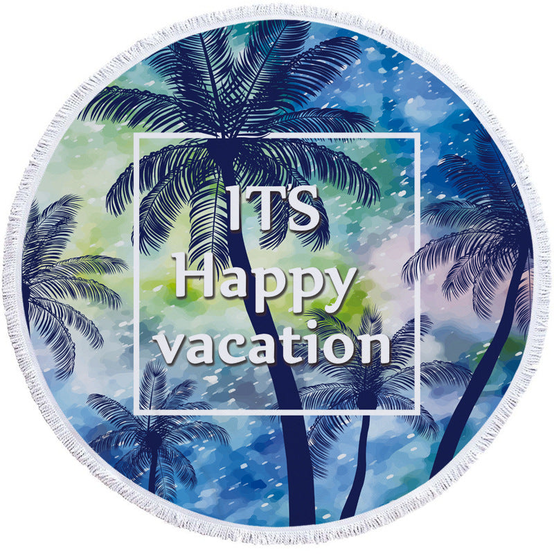 New round beach towel - Mubimart -  