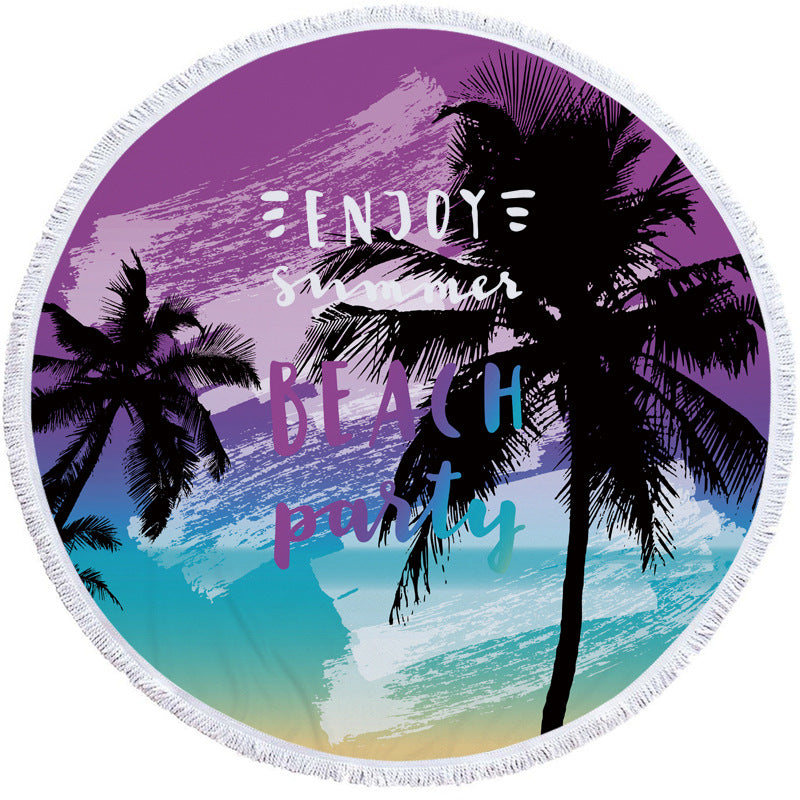 New round beach towel - Mubimart -  