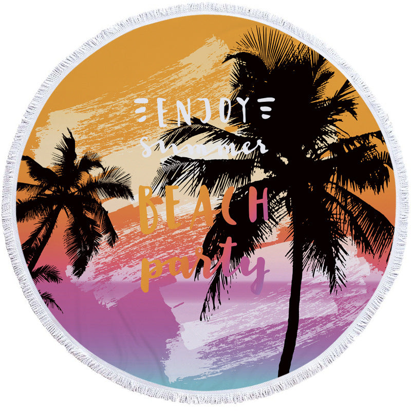 New round beach towel - Mubimart -  