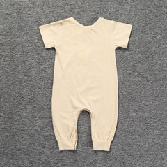 Newborn Baby Boy Girls Clothes Hamburg Letters Short Sleeves Romper Jumpsuit Outfits 0-18M - Mubimart -  