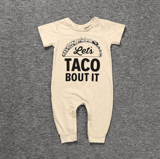 Newborn Baby Boy Girls Clothes Hamburg Letters Short Sleeves Romper Jumpsuit Outfits 0-18M - Mubimart
