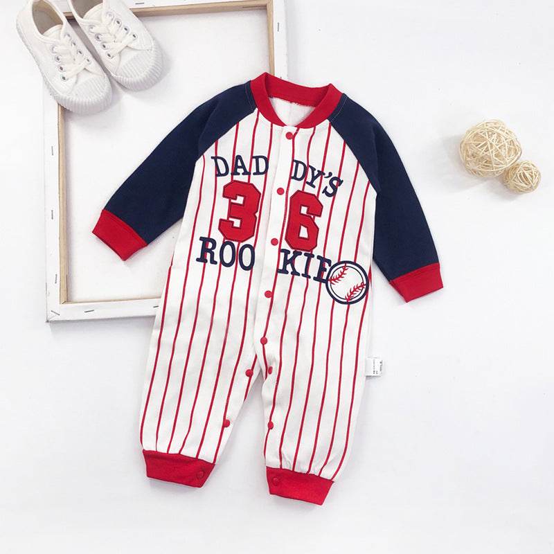 Newborn Baby One-Piece Romper Three-Month Baby Outing Clothes - Mubimart
