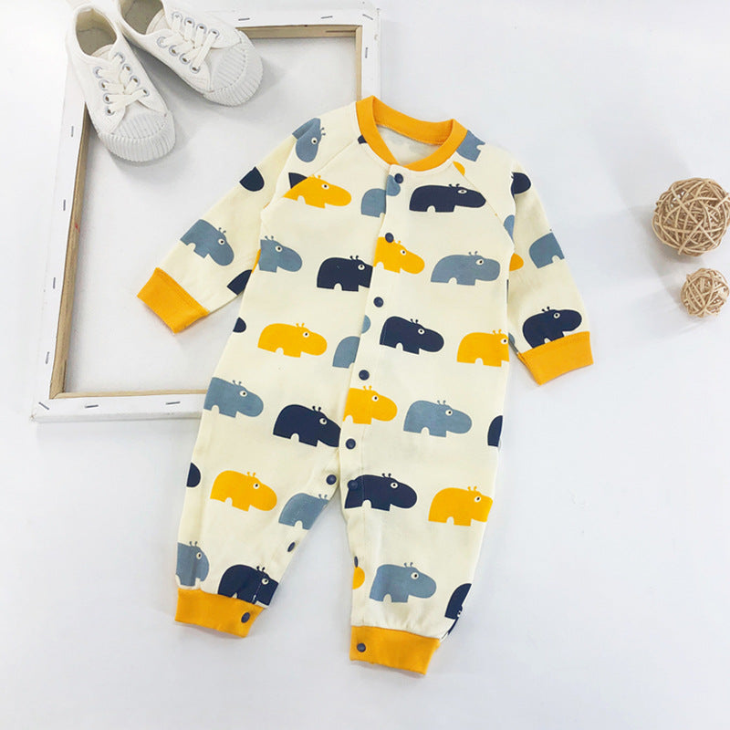 Newborn Baby One-Piece Romper Three-Month Baby Outing Clothes - Mubimart -  