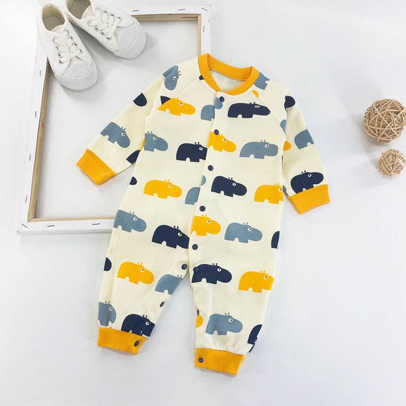 Newborn Baby One-Piece Romper Three-Month Baby Outing Clothes - Mubimart