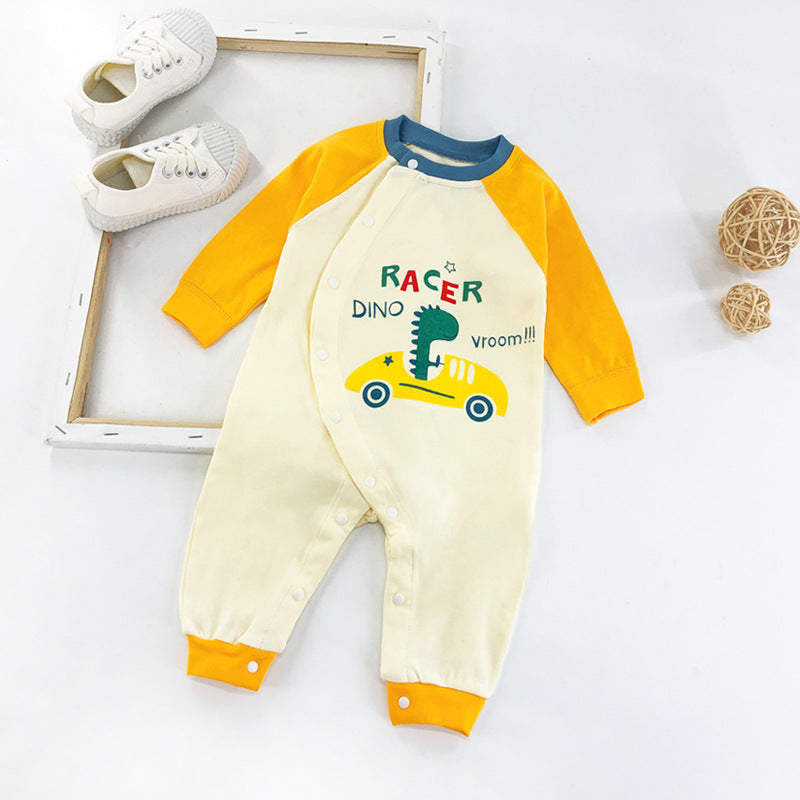 Newborn Baby One-Piece Romper Three-Month Baby Outing Clothes - Mubimart -  