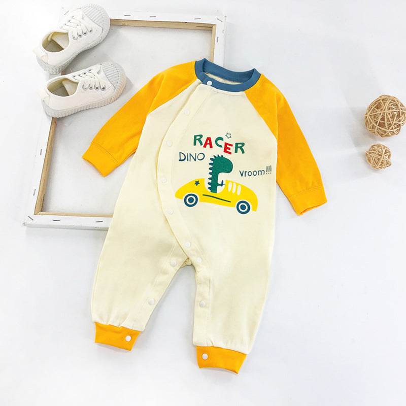 Newborn Baby One-Piece Romper Three-Month Baby Outing Clothes - Mubimart