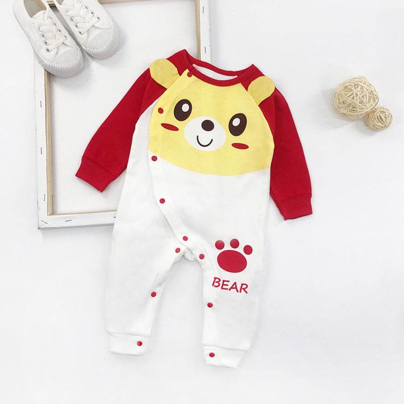 Newborn Baby One-Piece Romper Three-Month Baby Outing Clothes - Mubimart