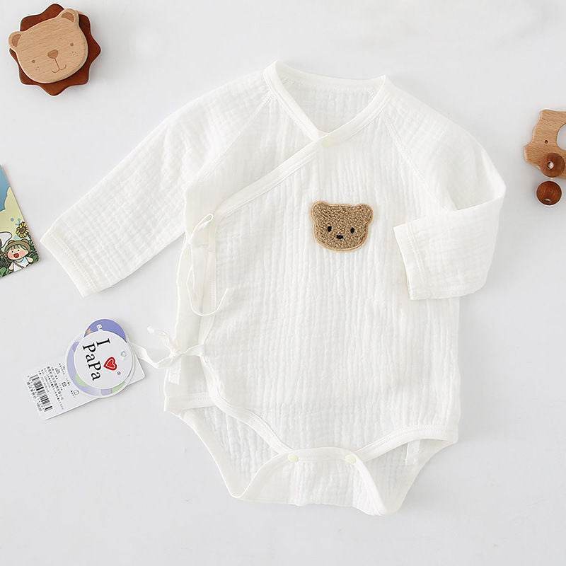 Newborn Baby Summer Gauze Models Long-sleeved Men And Women Hat 0 Full Months 3-6 Thin Section - Mubimart