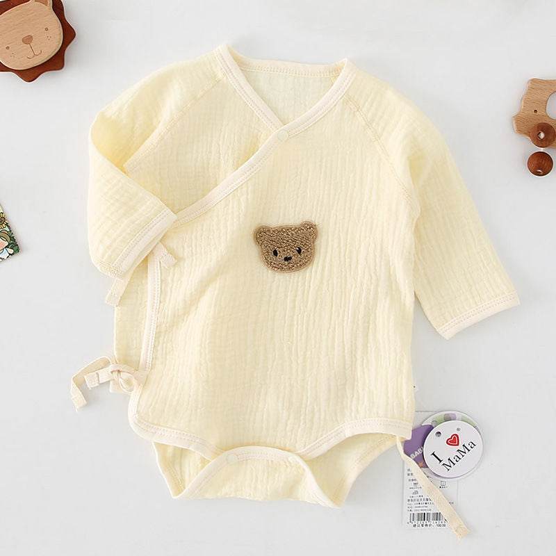 Newborn Baby Summer Gauze Models Long-sleeved Men And Women Hat 0 Full Months 3-6 Thin Section - Mubimart