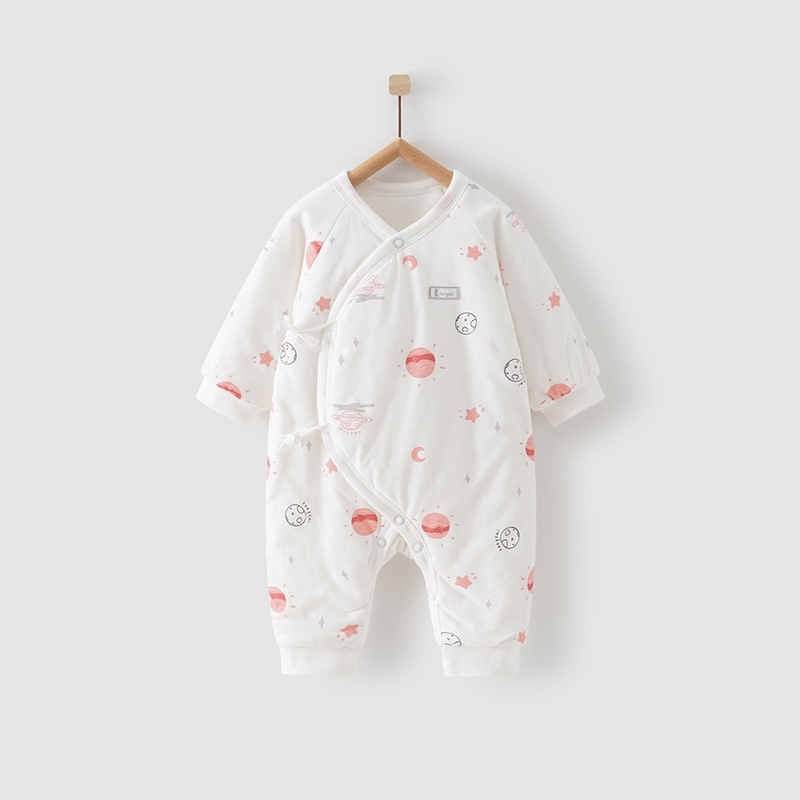 Newborn Baby Thick Cotton Jumpsuit - Mubimart
