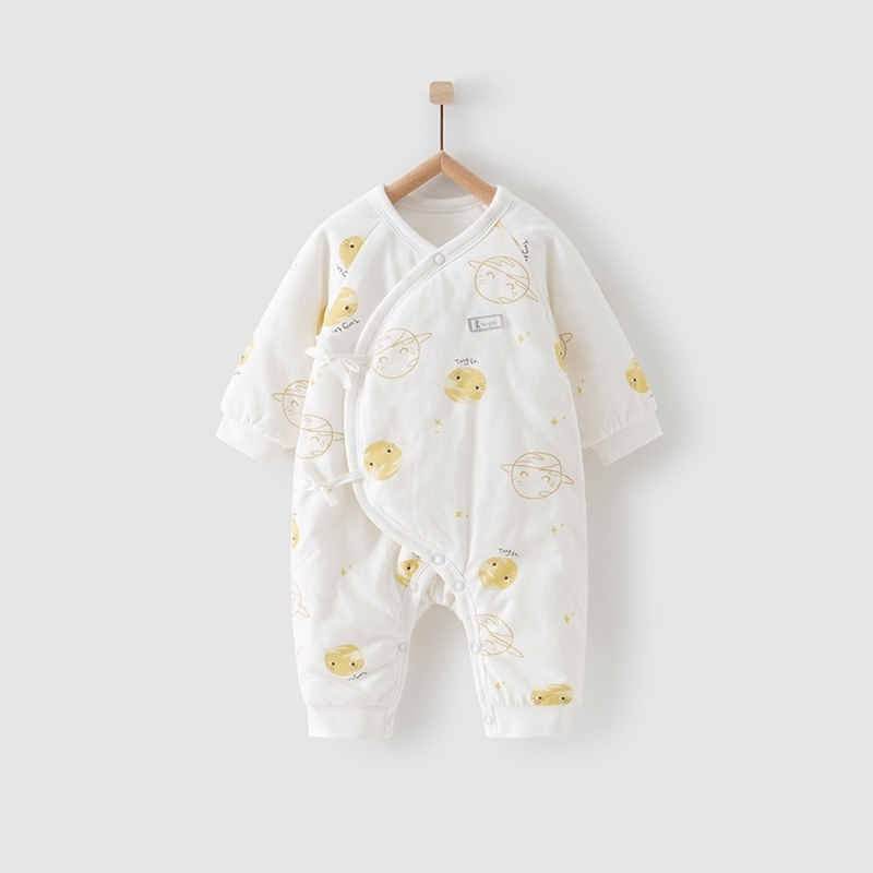 Newborn Baby Thick Cotton Jumpsuit - Mubimart