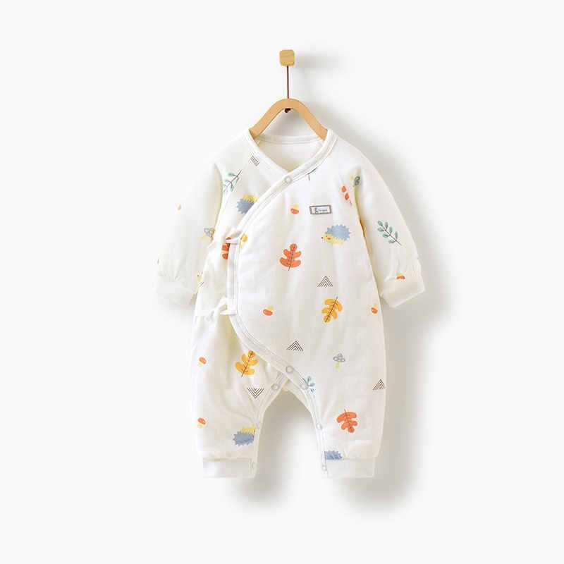 Newborn Baby Thick Cotton Jumpsuit - Mubimart -  