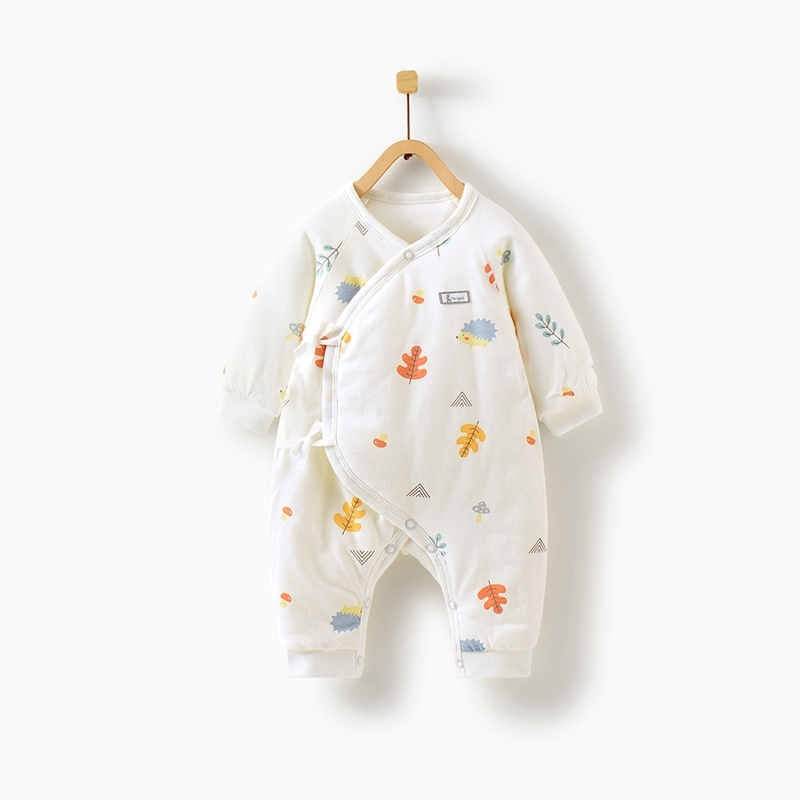 Newborn Baby Thick Cotton Jumpsuit - Mubimart
