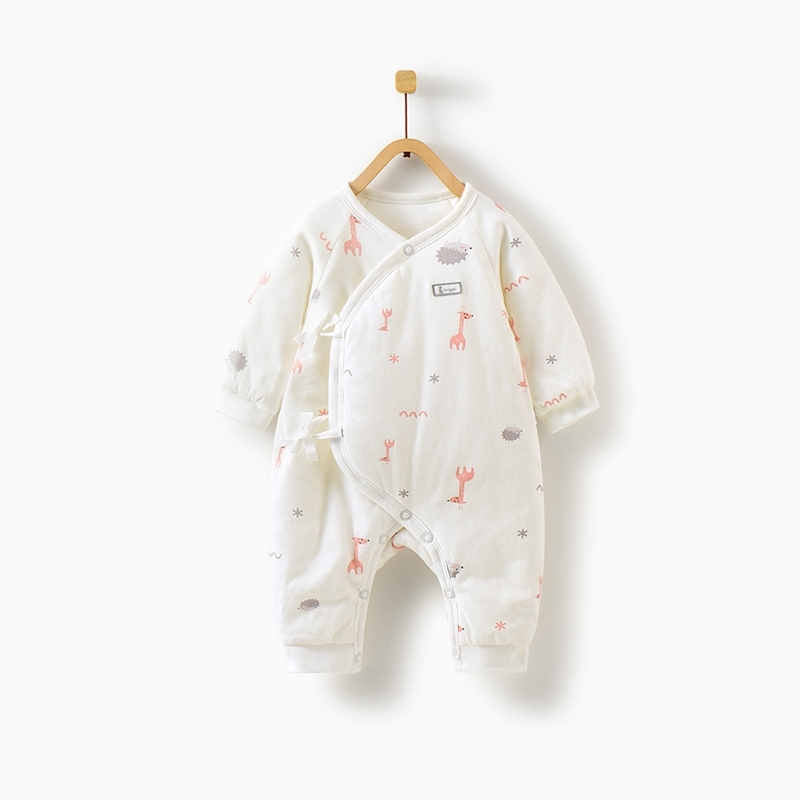 Newborn Baby Thick Cotton Jumpsuit - Mubimart -  