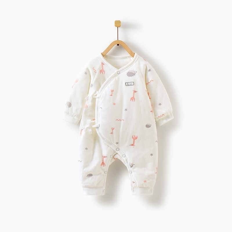 Newborn Baby Thick Cotton Jumpsuit - Mubimart