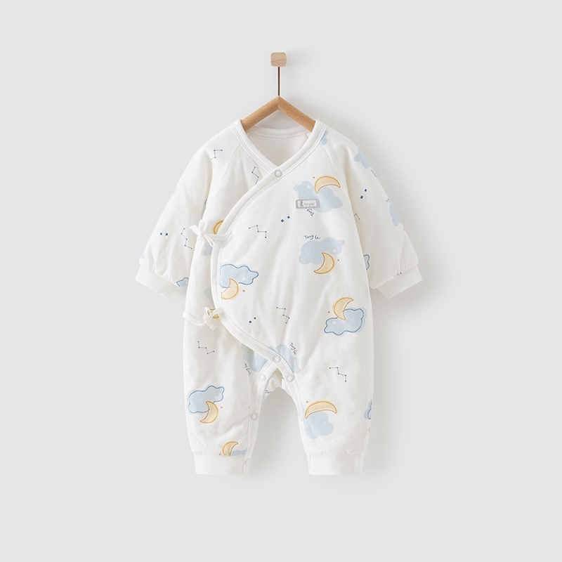 Newborn Baby Thick Cotton Jumpsuit - Mubimart