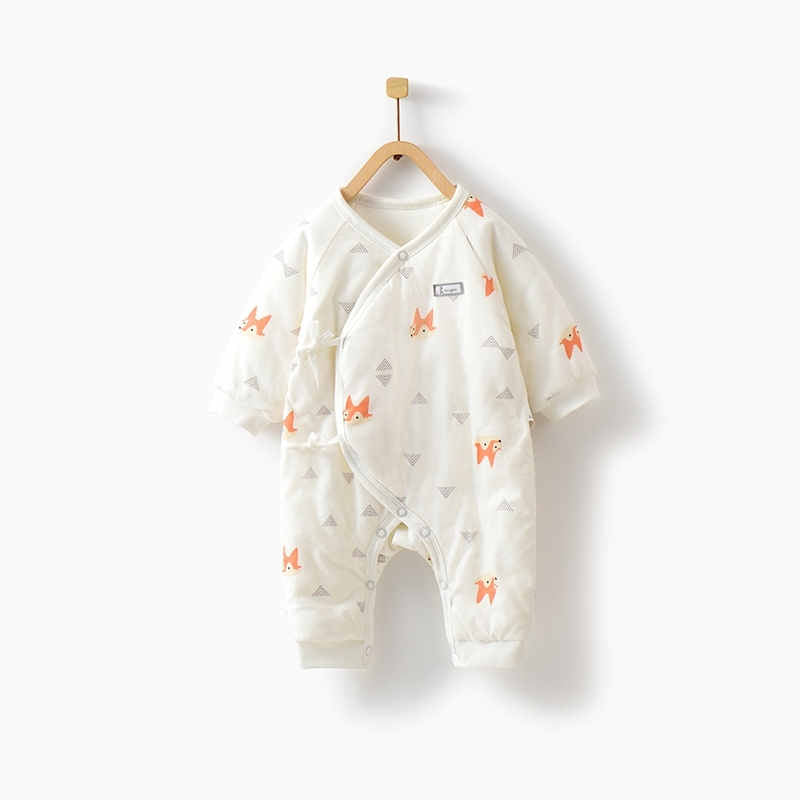 Newborn Baby Thick Cotton Jumpsuit - Mubimart -  