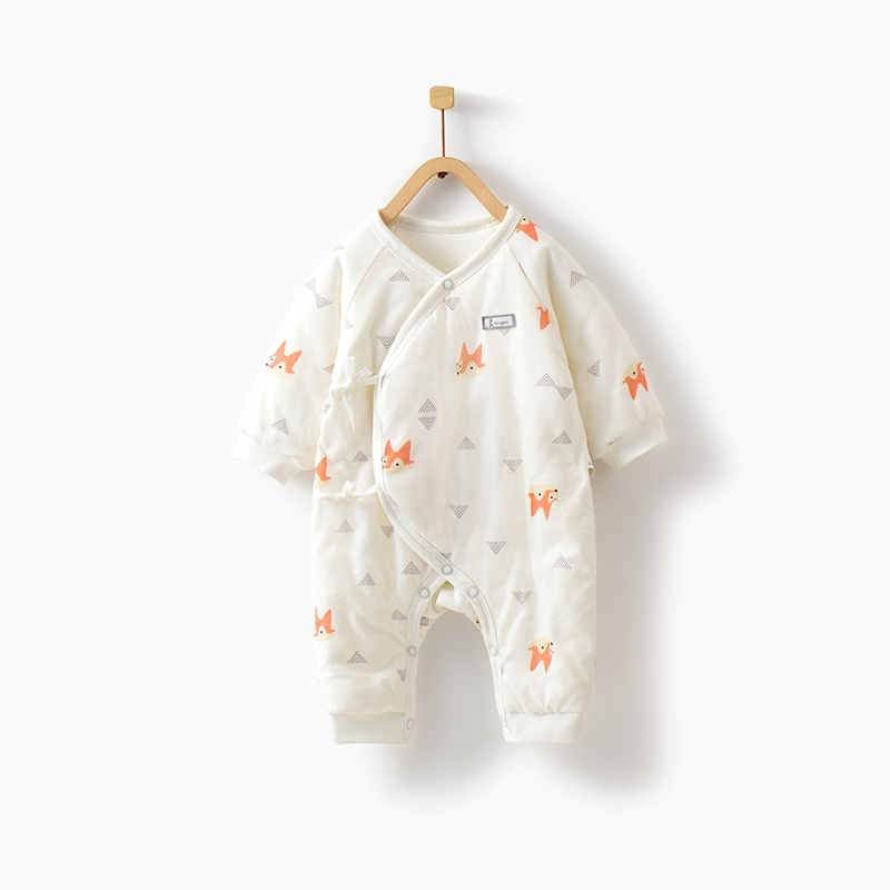 Newborn Baby Thick Cotton Jumpsuit - Mubimart