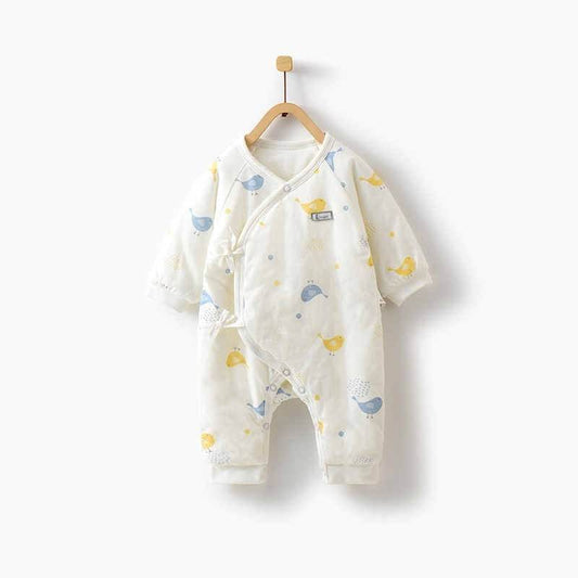 Newborn Baby Thick Cotton Jumpsuit - Mubimart