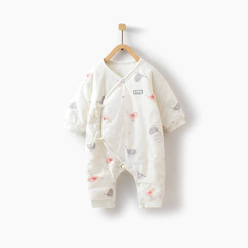 Newborn Baby Thick Cotton Jumpsuit - Mubimart