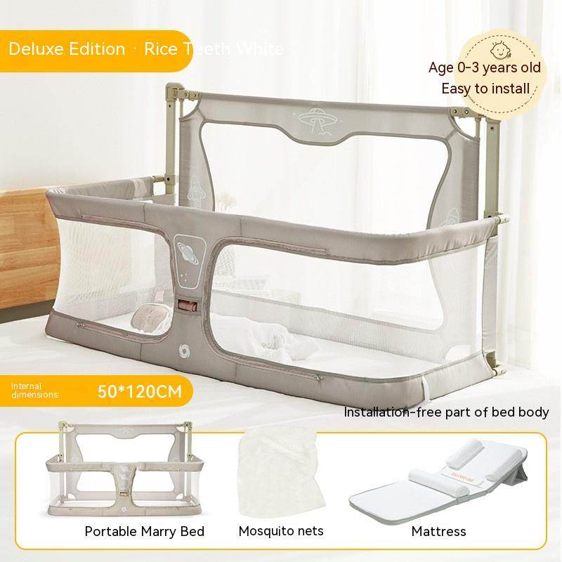 Newborn Multifunctional Small Bed Portable Protective Grating - Mubimart