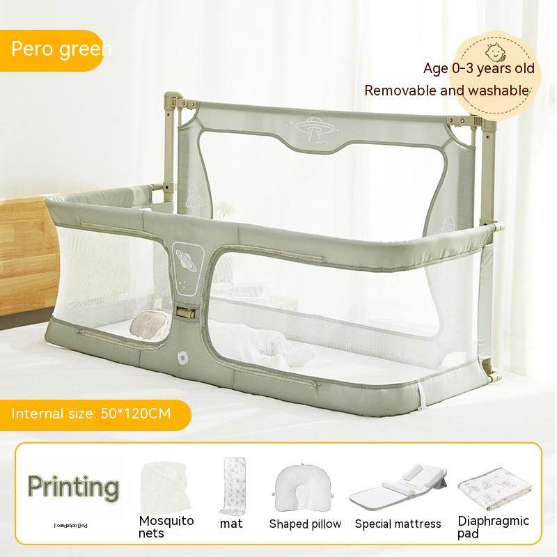 Newborn Multifunctional Small Bed Portable Protective Grating - Mubimart