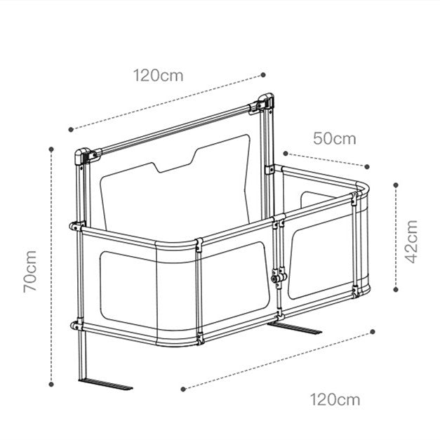 Newborn Multifunctional Small Bed Portable Protective Grating - Mubimart -  